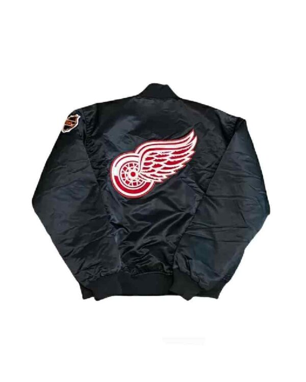Vintage 90s Detroit Red Wings Satin Jacket