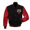 Vintage Black Chicago Bulls Varsity Baseball Jacket