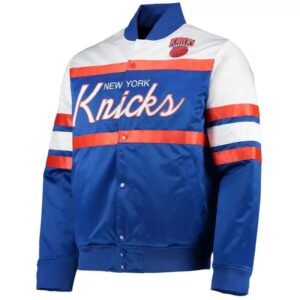 Vintage Blue NBA New York Knicks Satin Jacket