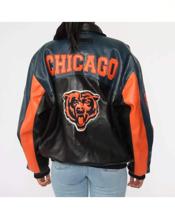 Vintage Chicago Bears Football NFL Leather Jacket