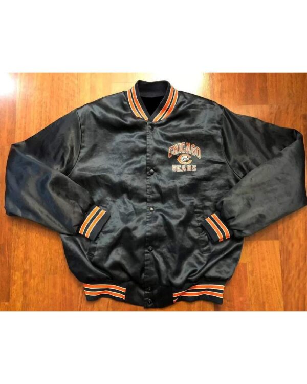 Vintage Chicago Bears Snap Satin Jacket