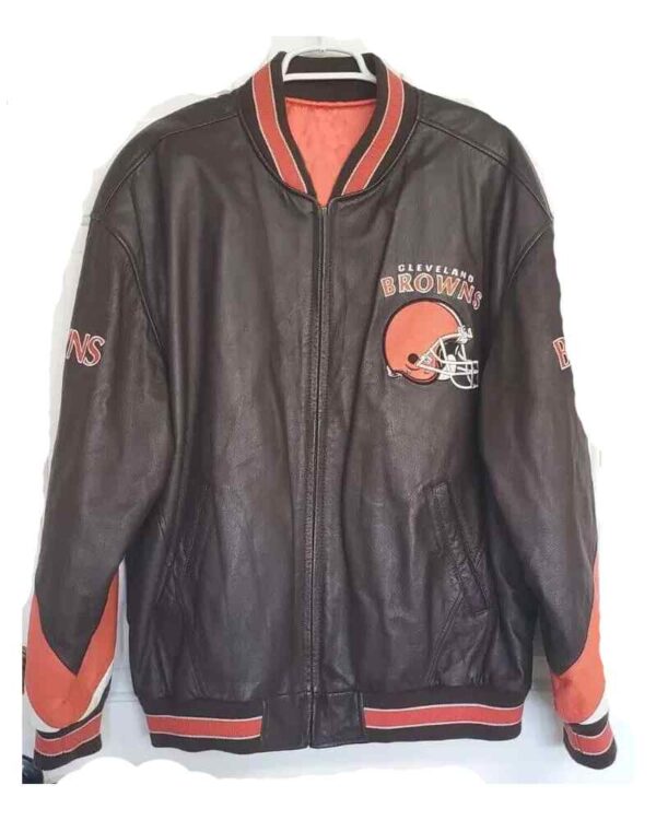 Vintage Cleveland Browns G-III Carl Banks Leather Jacket