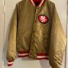 Vintage San Francisco 49ers Gold Satin Jacket