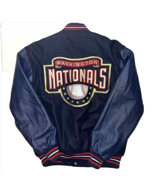 Vintage Washington Nationals Jeff Hamilton Varsity Jacket
