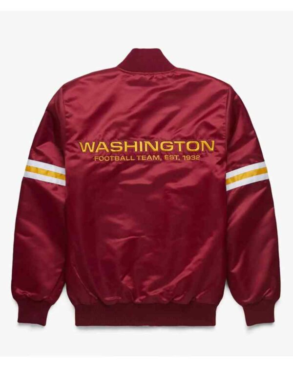 Washington Commanders Red NFL Satin Jacket