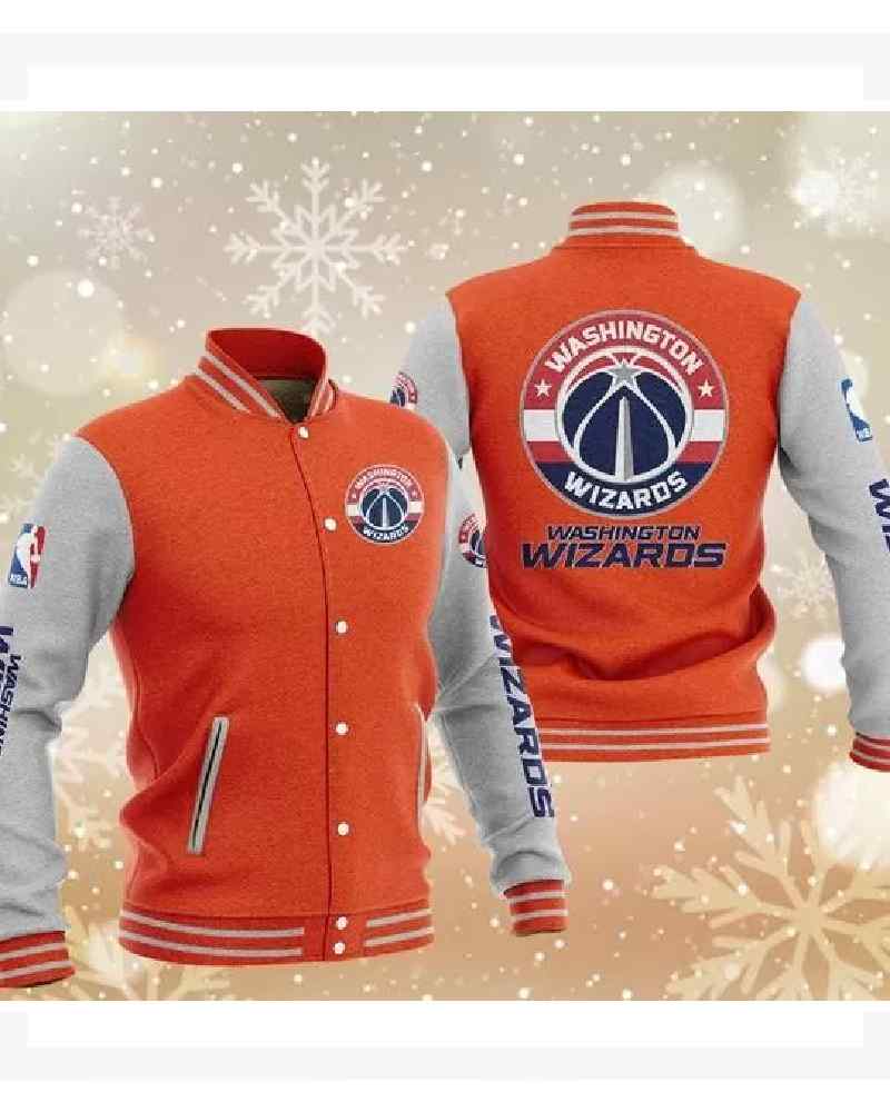 Navy Washington Wizards Varsity Jacket