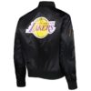 Los Angeles Lakers Pro Standard Black Classics Satin Full-Snap Jacket