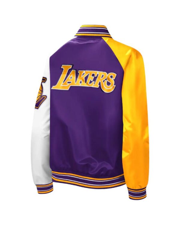 Los Angeles Lakers Starter Purple The Prospect Raglan Full-Snap Jacket