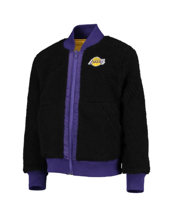 Los Angeles Lakers Gold Got Game Reversible Full-Zip Varsity Jacket