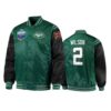 Zach Wilson New York Jets Green Satin Jacket