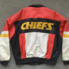 Kansas City Chiefs Zip-Up Leather Jacket