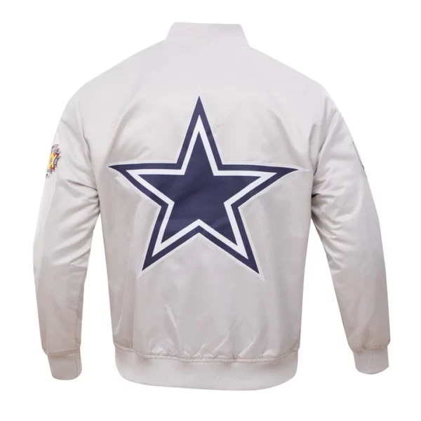 Dallas Cowboys Big Logo Satin Jacket