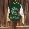 Green Letterman Philadelphia Eagles Varsity Jacket
