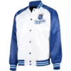 Kansas City Royals White And Blue Satin Jacket