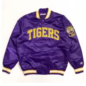 LSU Tigers Purple Satin Jacket