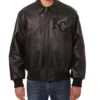 MLB Black Kansas City Royals Leather Jacket