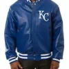 MLB Blue Kansas City Royals Leather Jacket