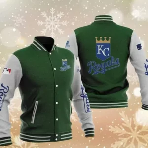 MLB Green Kansas City Royals Baseball Varsity Jacket