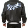 MLB Kansas City Royals Black Leather Jacket