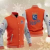 MLB Orange Kansas City Royals Baseball Varsity Jacket
