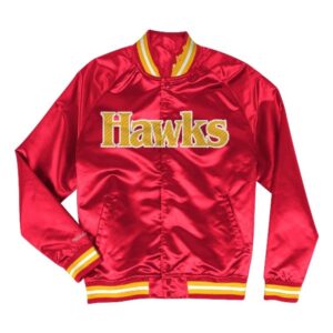 Atlanta Hawks Satin Varsity Jacket