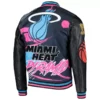 Miami Heat Black Pyramid Varsity Jacket