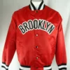 NBA Brooklyn Nets Red Satin Jacket