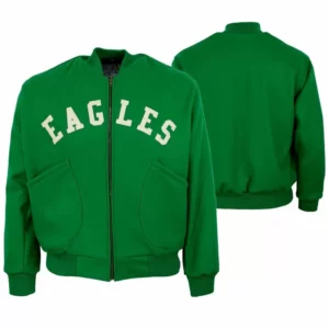 Philadelphia Eagles Light Green Varsity Jacket