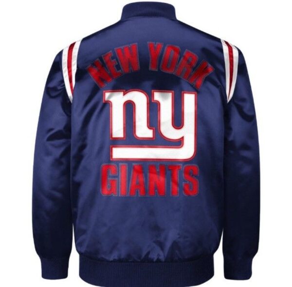 New York Giants NFL Blue Satin Jacket