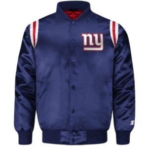 New York Giants NFL Blue Satin Jacket