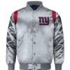 New York Giants Starter NFL Gray Satin Jacket