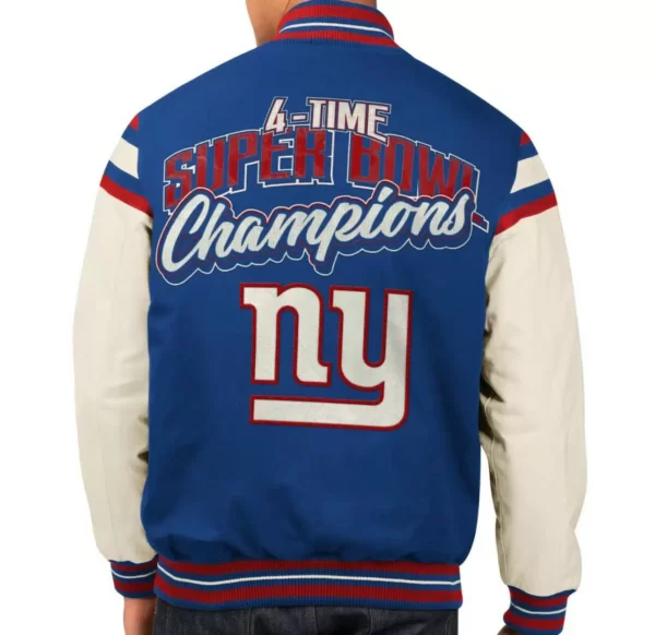 New York Giants Super Bowl Champions Bomber Jacket
