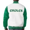 Philadelphia Eagles Historic Logo Renegade Satin Varsity Jacket