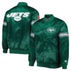 The Pick and Roll New York Jets Green Satin Jacket