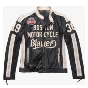 Boston Blauer American Night Jeremy Piven Biker Jacket