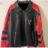 Atlanta Falcons Carl Banks Red Black G III Leather Jacket