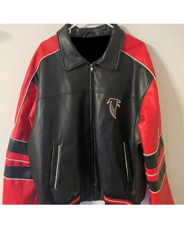 Atlanta Falcons Carl Banks Red Black G III Leather Jacket