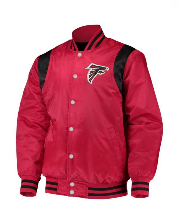 Atlanta Falcons NFL Red And Black Satin Jacket