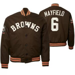 Baker Mayfield Cleveland Browns NFL Satin Jacket