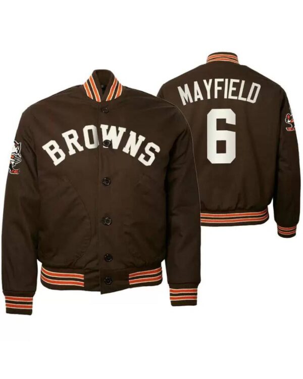 Baker Mayfield Cleveland Browns NFL Satin Jacket