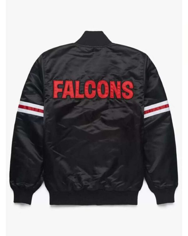 Black NFL Atlanta Falcons Satin Jacket