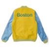 Letterman Boston Red Sox Blue and Yellow Jacket