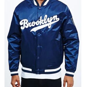 Brooklyn Dodgers Navy Blue Bomber Jacket
