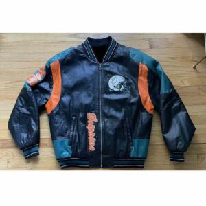 Carl Banks G III NFL Miami Dolphins Leather Jacket