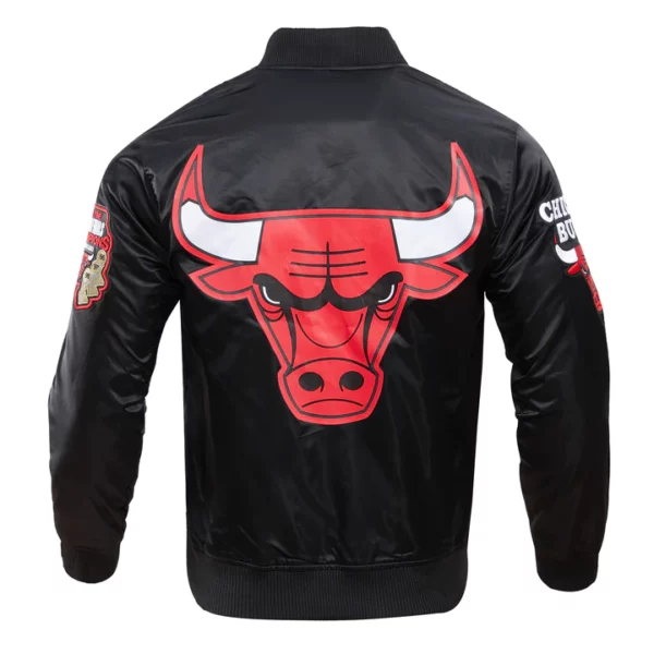 Chicago Bulls Big Logo Satin Jacket