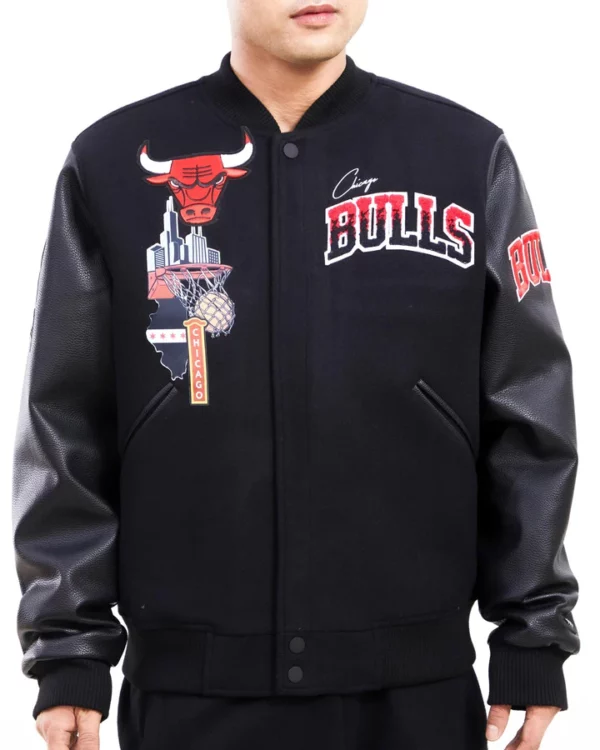 Chicago Bulls Home Town Varsity Jacket
