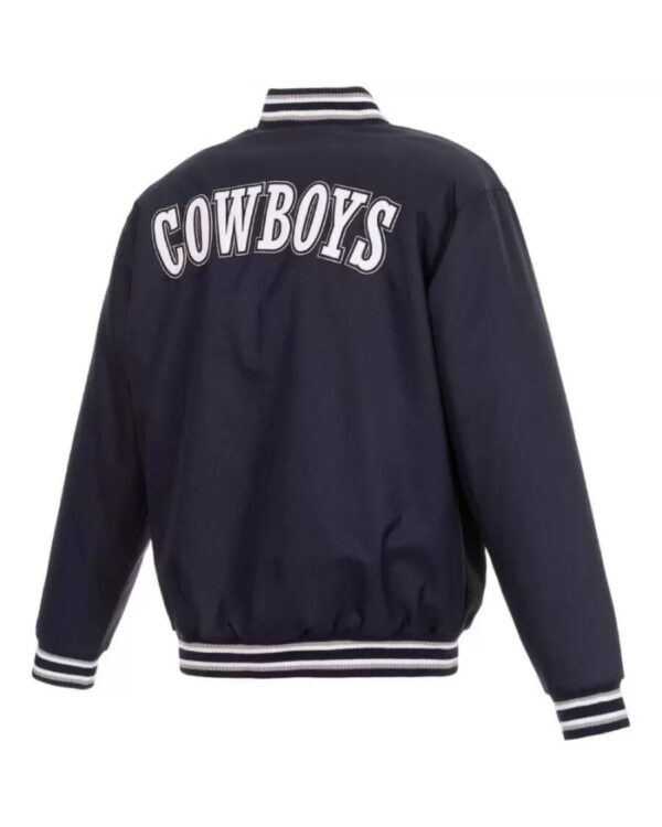 Dallas Cowboys Navy JH Design Full Snap Jacket
