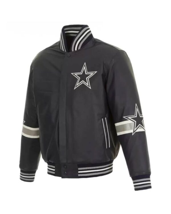 Dallas Cowboys Navy NFL Leather Jacket