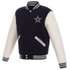 Dallas Cowboys Navy White Varsity Jacket