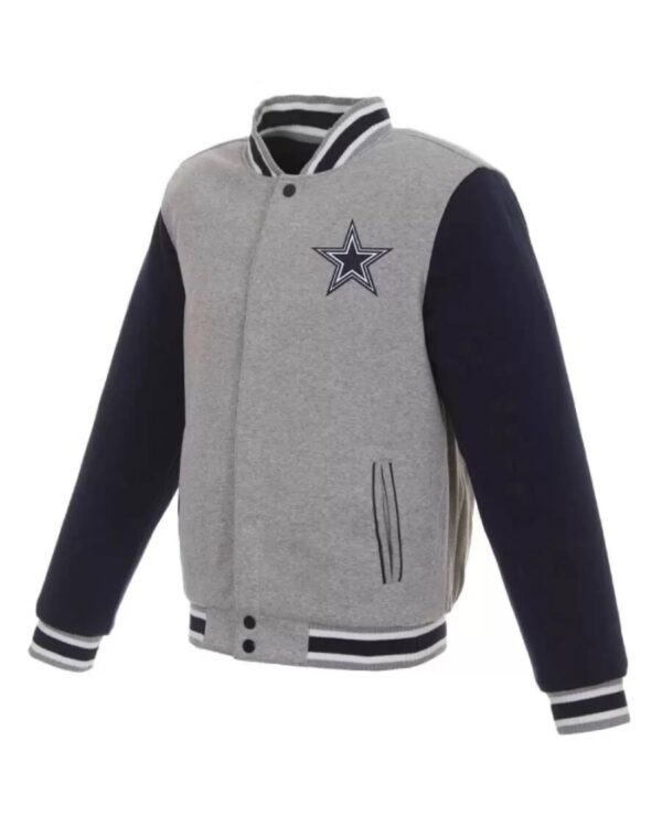 Dallas Cowboys Two Tone JH Design Snap Jacket